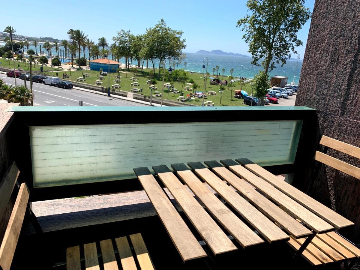 Apartamentos En Playa De Samil Primera Linea De Playa Pe Na Areia Vigo Zewnętrze zdjęcie
